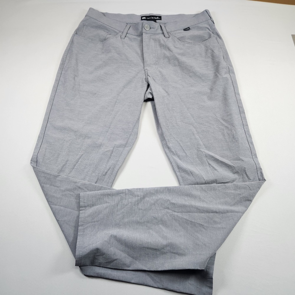 Travis Mathew Men's Open To Close 2.0 Straight Leg Pant Gray 32x32